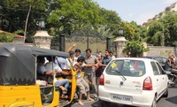 Ram Charan Assaults Car Driver Fighting Photos